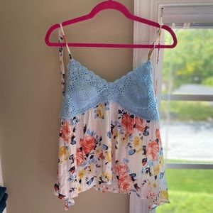 American Rag Floral Tank Top